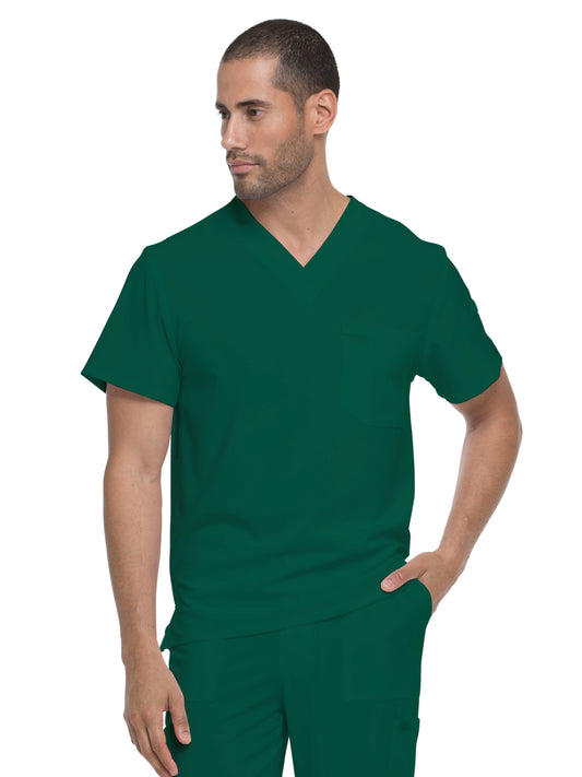 Men's 1-Pocket Tuckable V-Neck Scrub Top