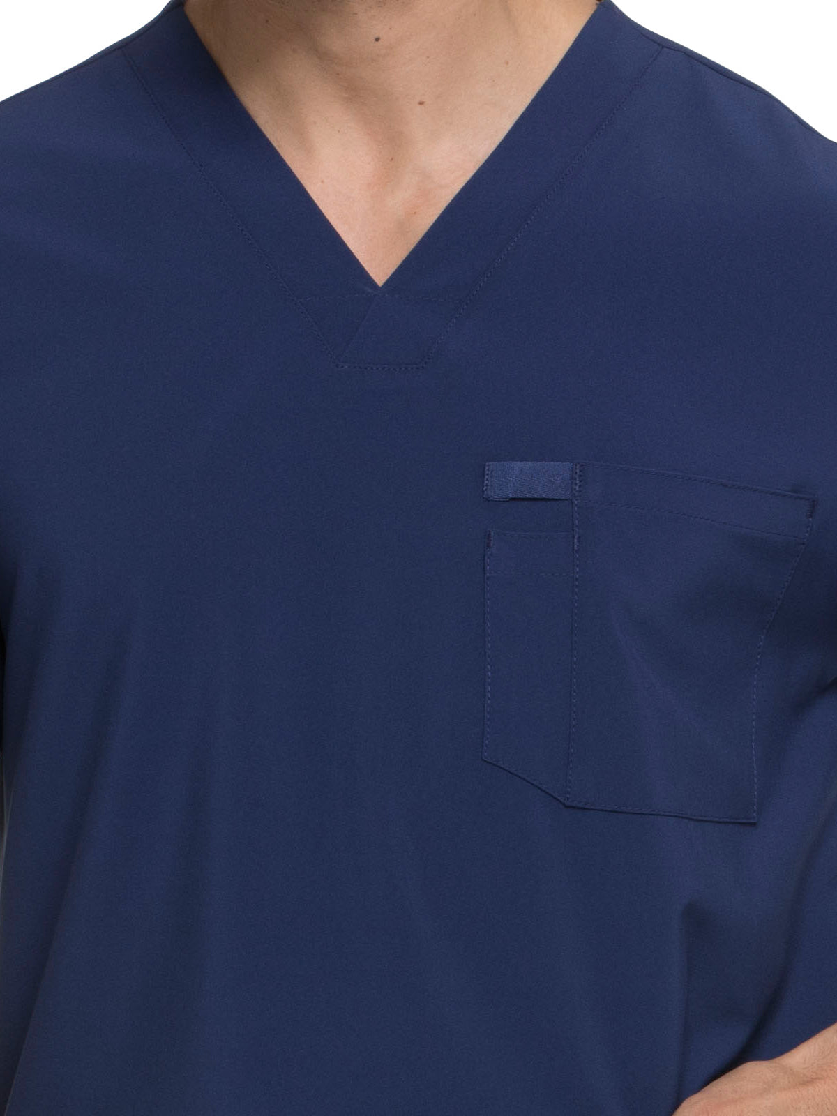 Men's Four-Pocket V-Neck Scrub Top