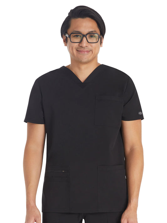 Men's 4-Pocket V-Neck Scrub Top