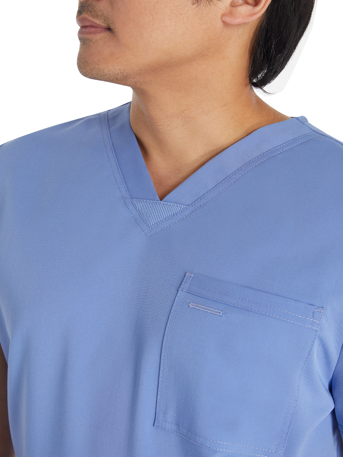 Men's 4-Pocket V-Neck Scrub Top