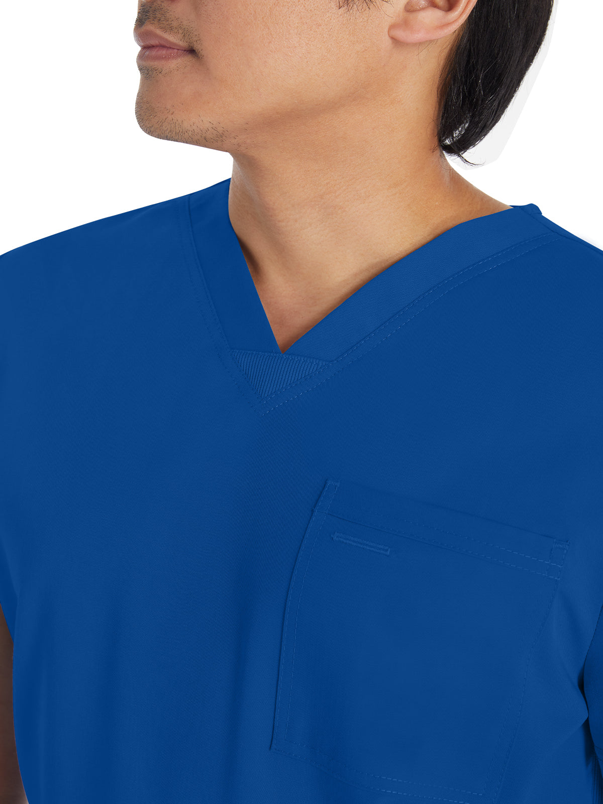 Men's 4-Pocket V-Neck Scrub Top