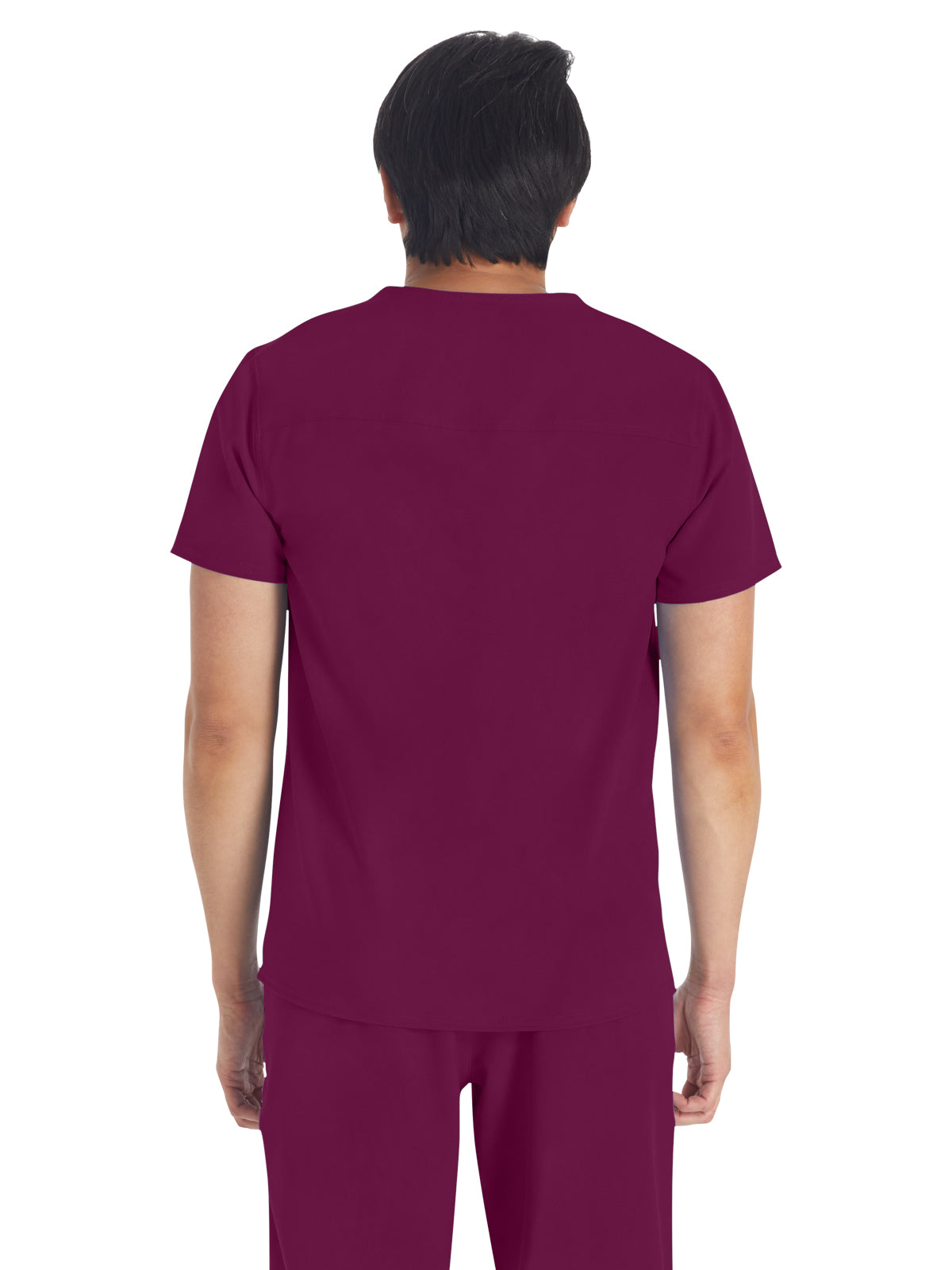 Men's 1-Pocket Round Neck Scrub Top