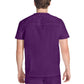 Men's 3-Pocket V-Neck Top - DK677 - Eggplant