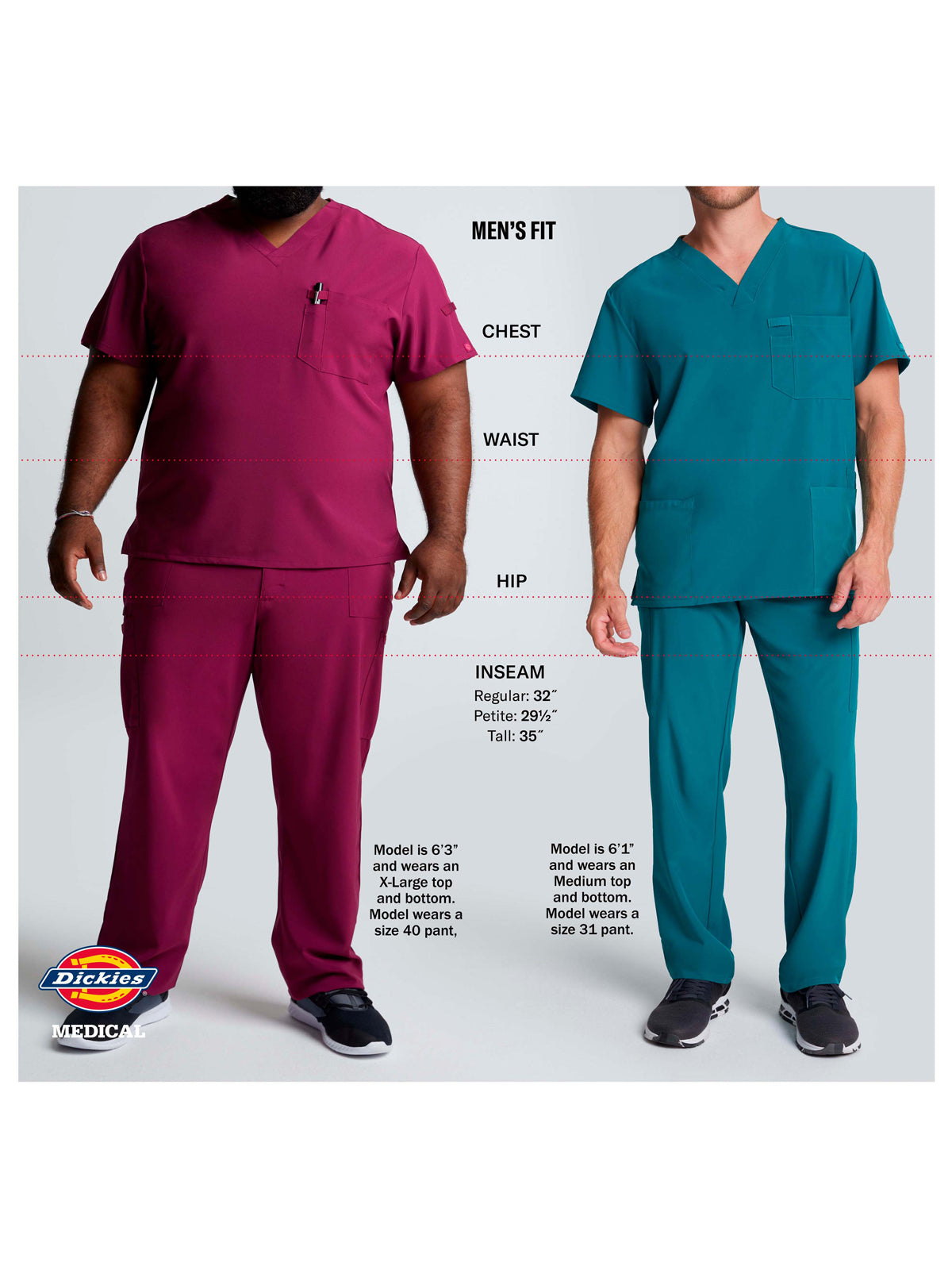 Men's 3-Pocket V-Neck Top - DK677 - Eggplant