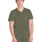 Men's 3-Pocket V-Neck Top - DK677 - Olive