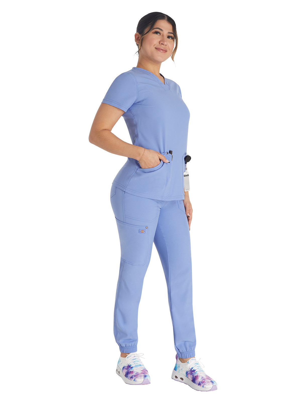 Women's 4-Pocket V-Neck Scrub Top