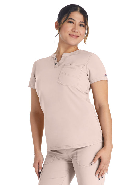 Women's 1-Pocket Henley Top