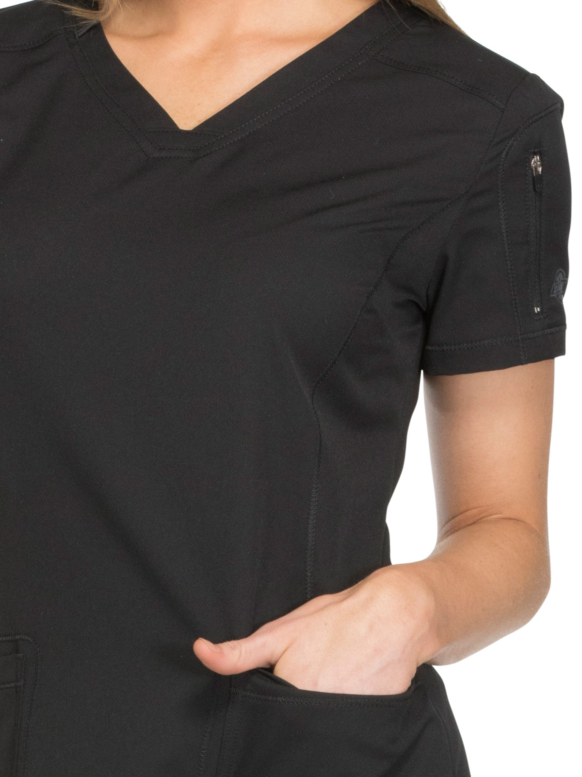 Women's 3-Pocket V-Neck Scrub Top