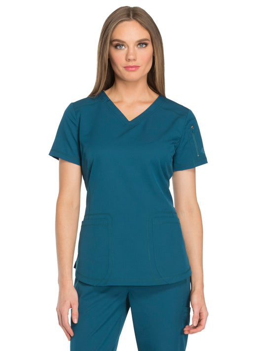 Women's 3-Pocket V-Neck Scrub Top