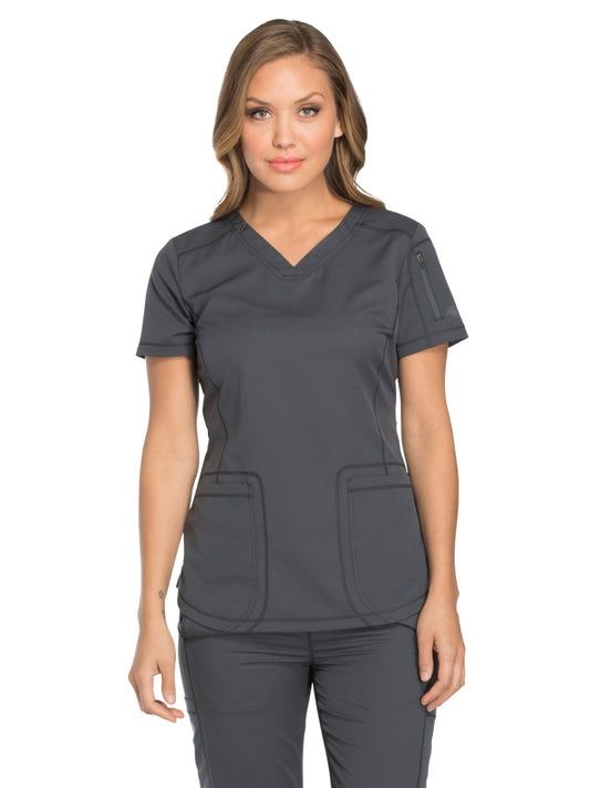 Women's 3-Pocket V-Neck Scrub Top