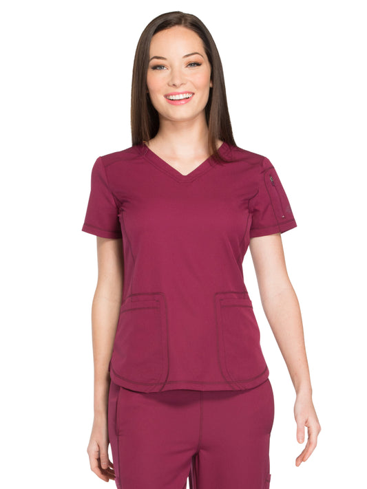 Women's 3-Pocket V-Neck Scrub Top