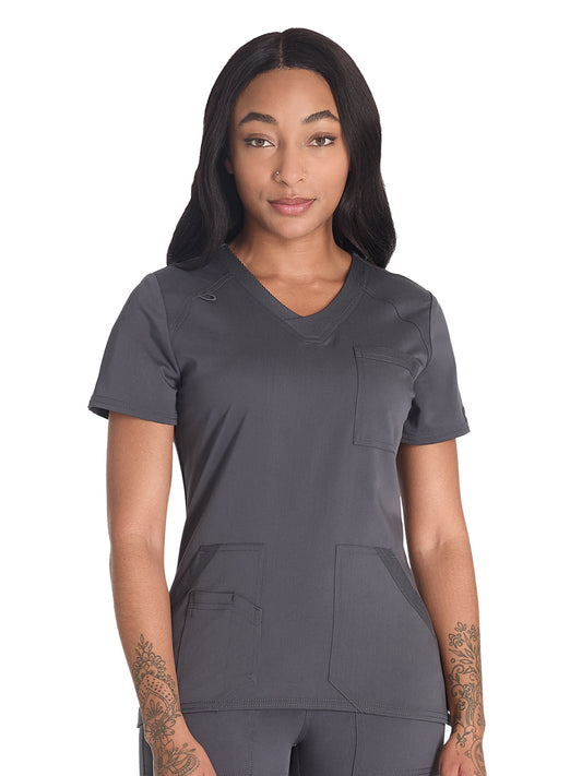 Women's 4-Pocket V-Neck Top