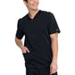 Men's 3-Pocket V-Neck Top - DK845 - Black