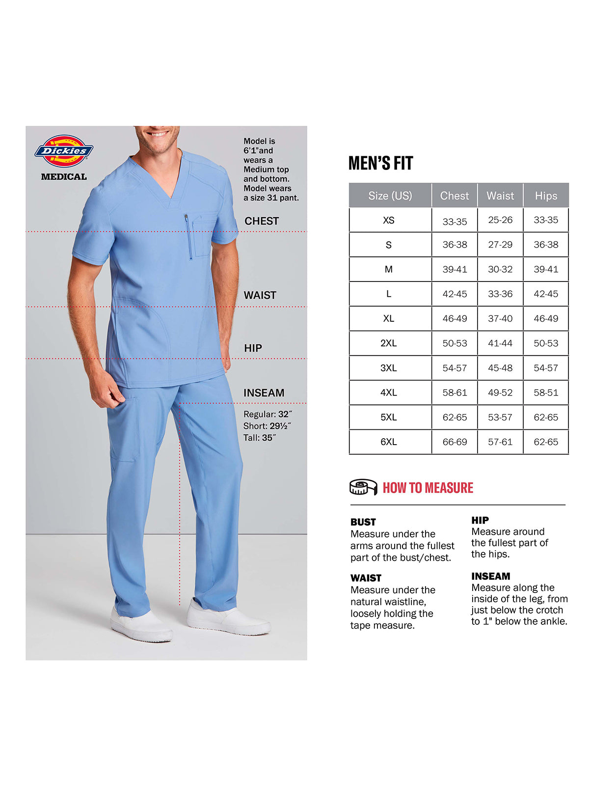 Men's 3-Pocket V-Neck Scrub Top