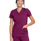 Women's 5-Pocket Rib Knit V-Neck Scrub Top