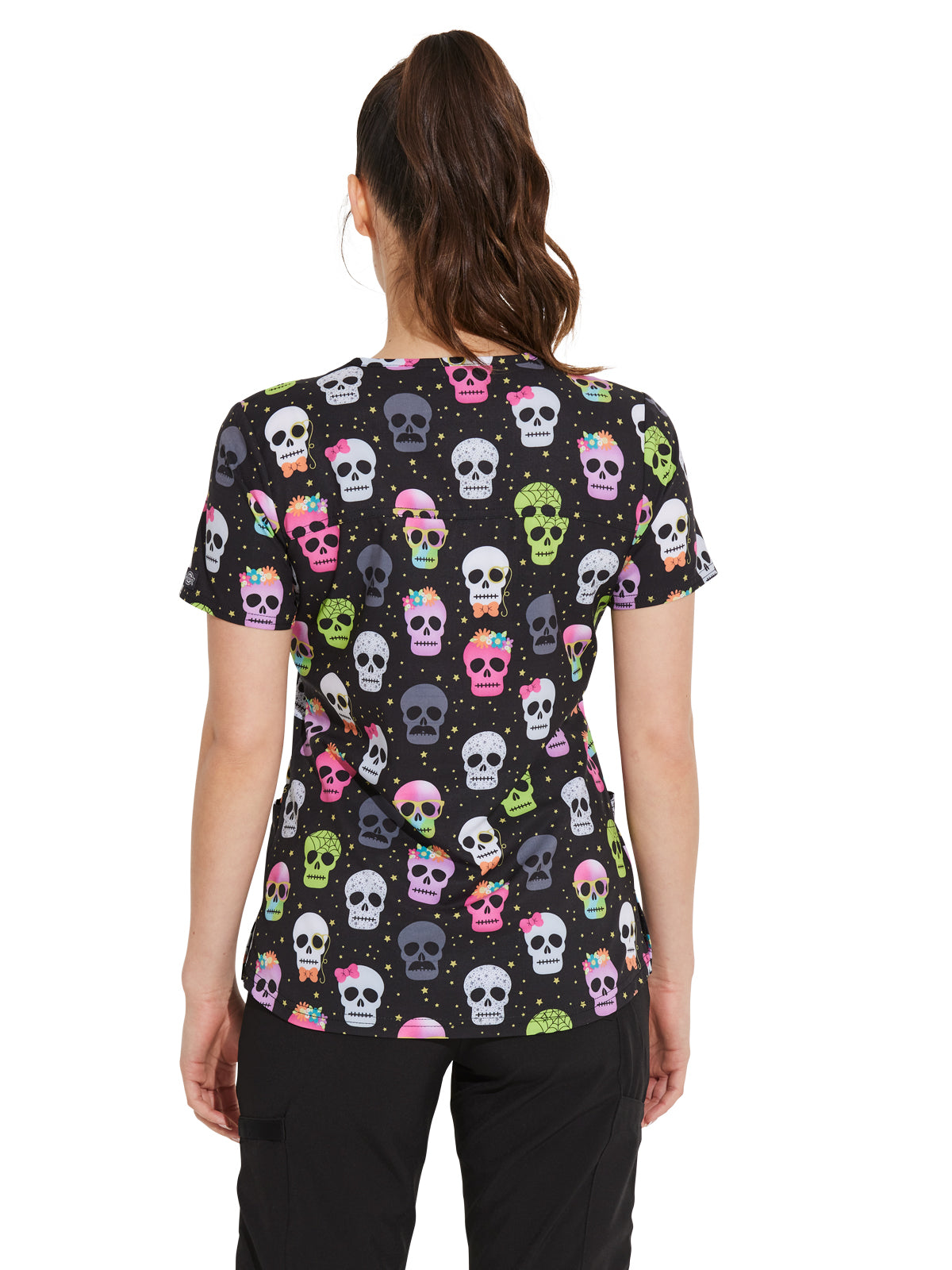 Women's V-Neck Print Top