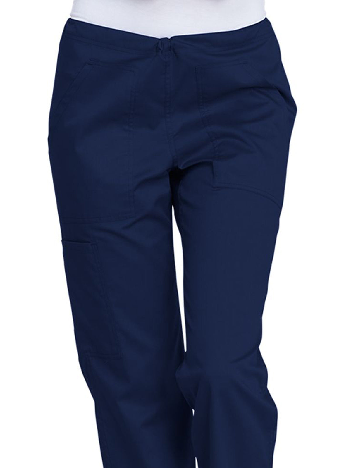 Women's 4-Pocket Mid Rise Straight Leg Pant