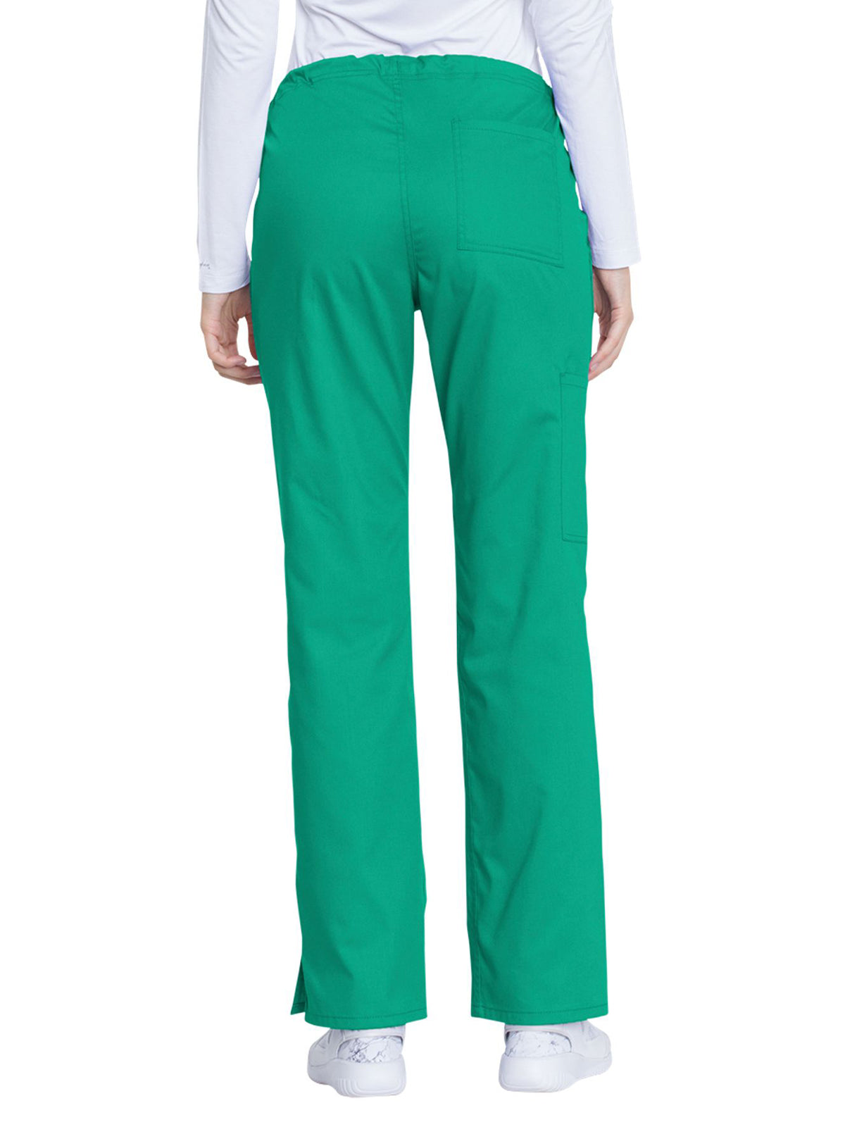 Women's 4-Pocket Mid Rise Straight Leg Pant