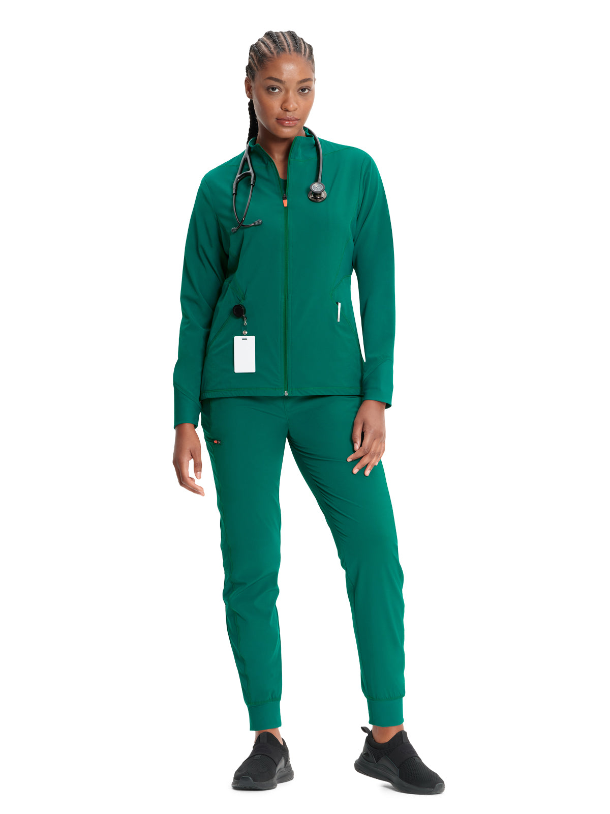 Women's Zip-Front Scrub Jacket