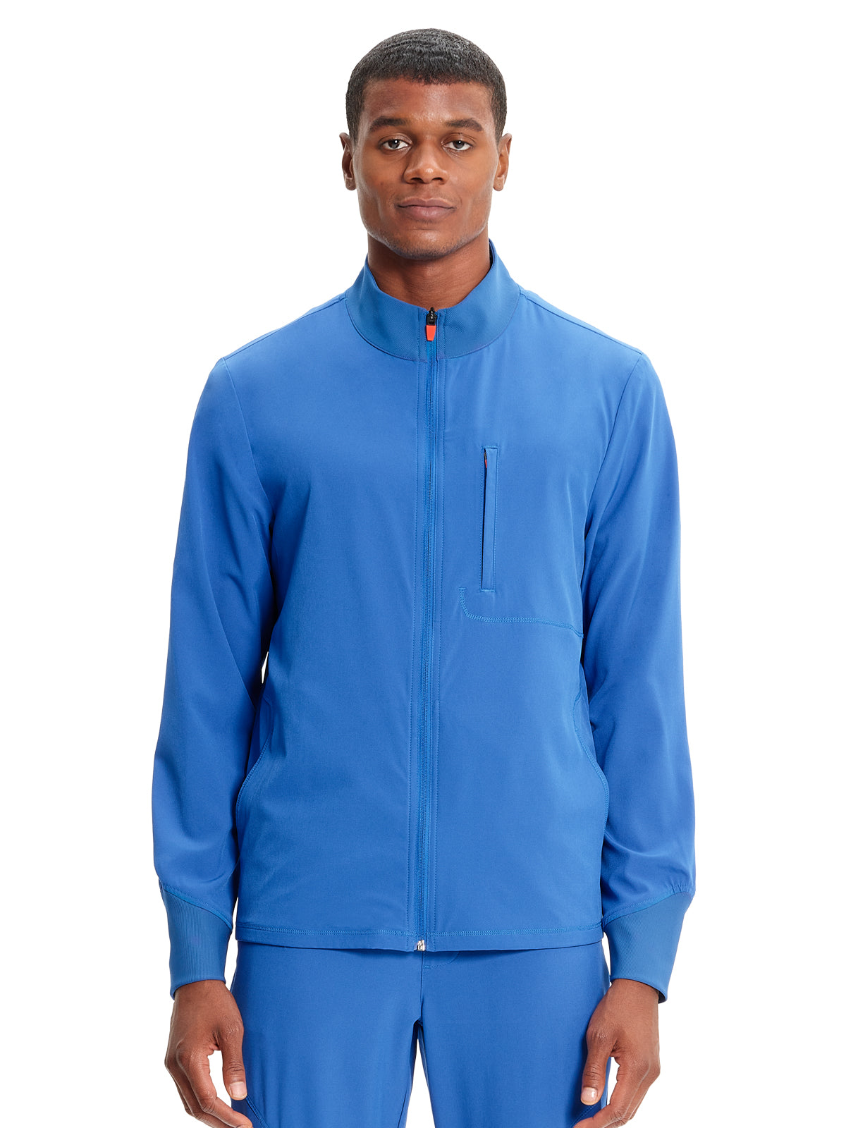 Men's Zip Front Scrub Jacket