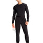 Men's Long Sleeve Underscrub Tee - IN608 - Black