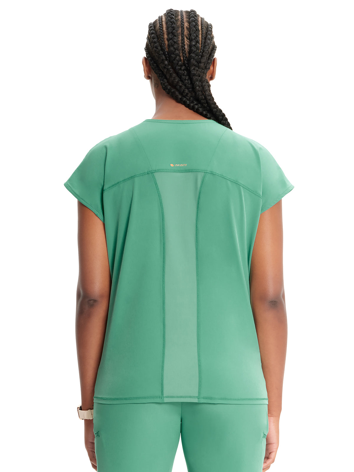 Women's Henley Scrub Top