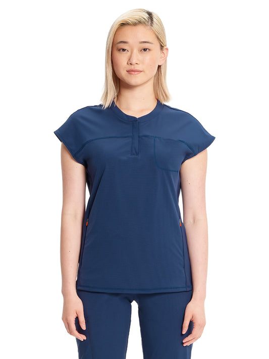 Women's Henley Scrub Top