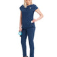 Women's Henley Scrub Top