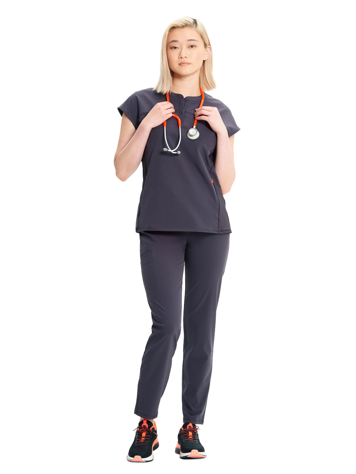 Women's Henley Scrub Top