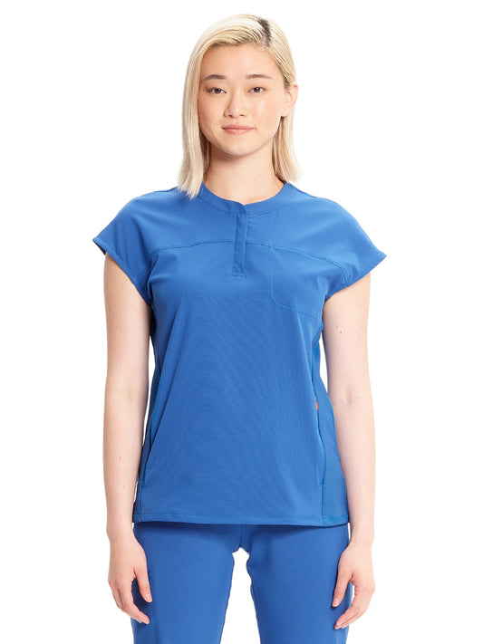 Women's Henley Scrub Top