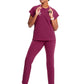 Women's Henley Scrub Top