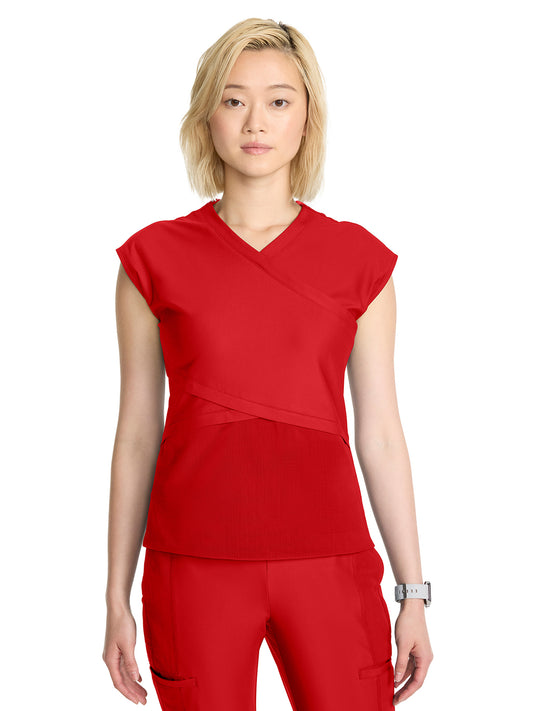 Women's 2-Pocket V-Neck Top