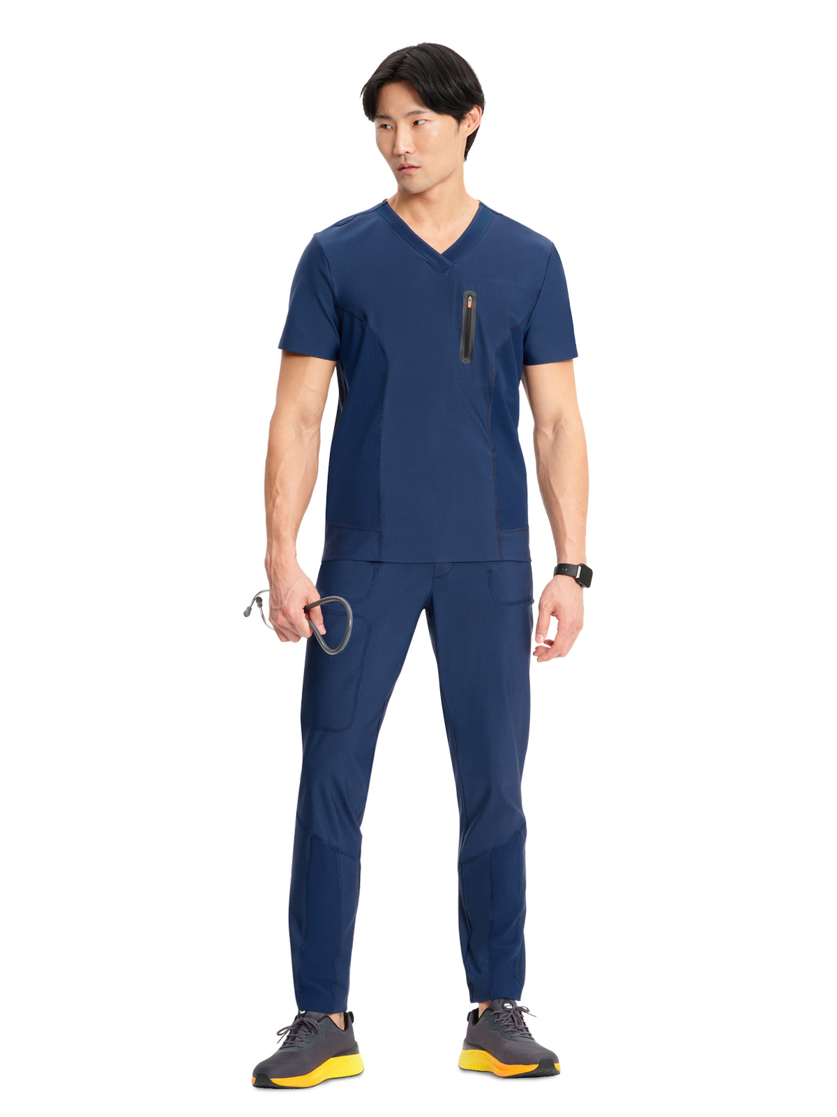 Men's 3-Pocket V-Neck Scrub Top