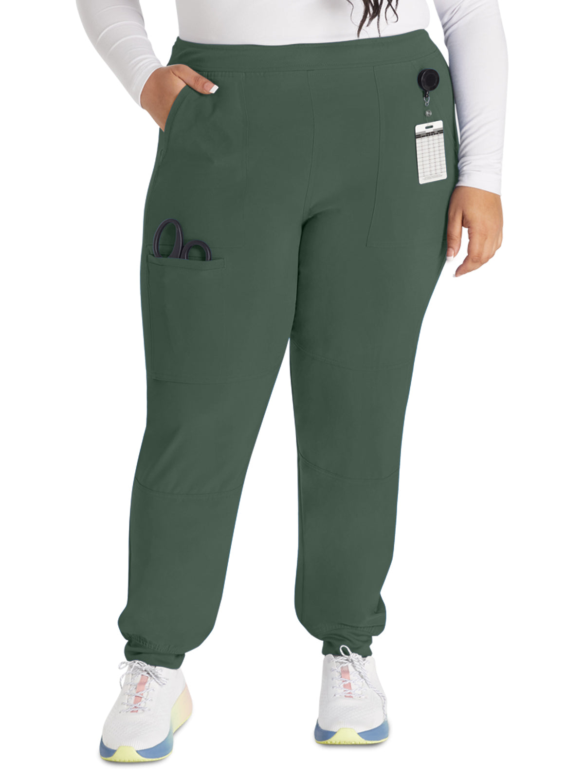 Women's 5-Pocket Tapered Leg Scrub Pant