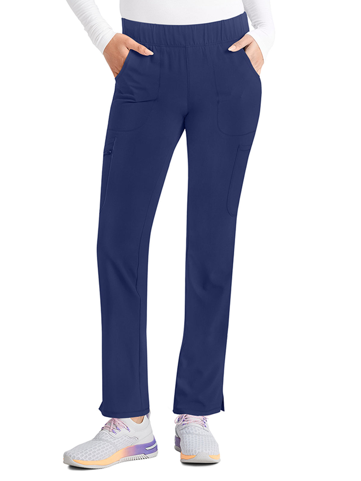 Women's 8-Pocket Mid Rise Scrub Pant