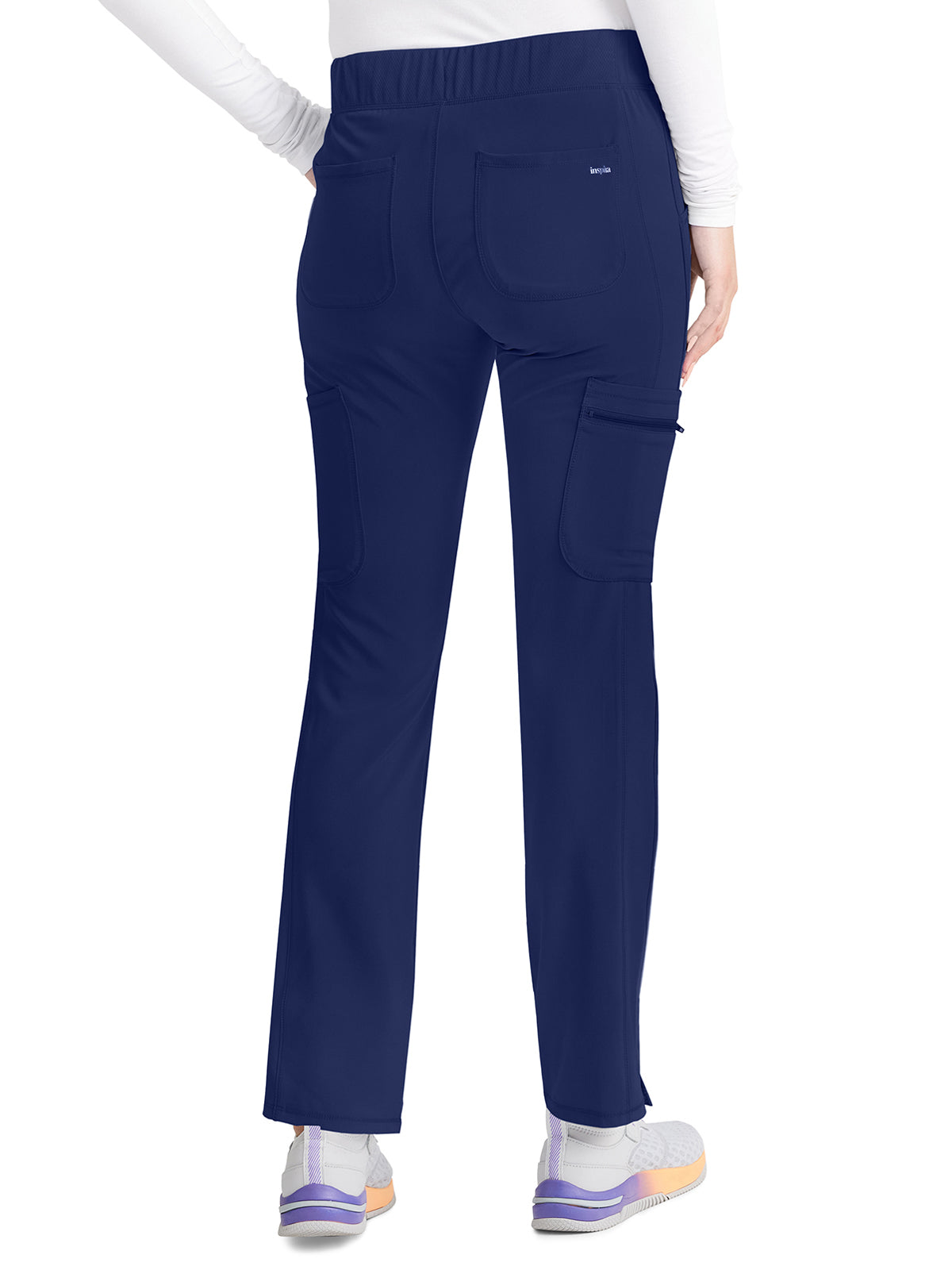 Women's 8-Pocket Mid Rise Scrub Pant