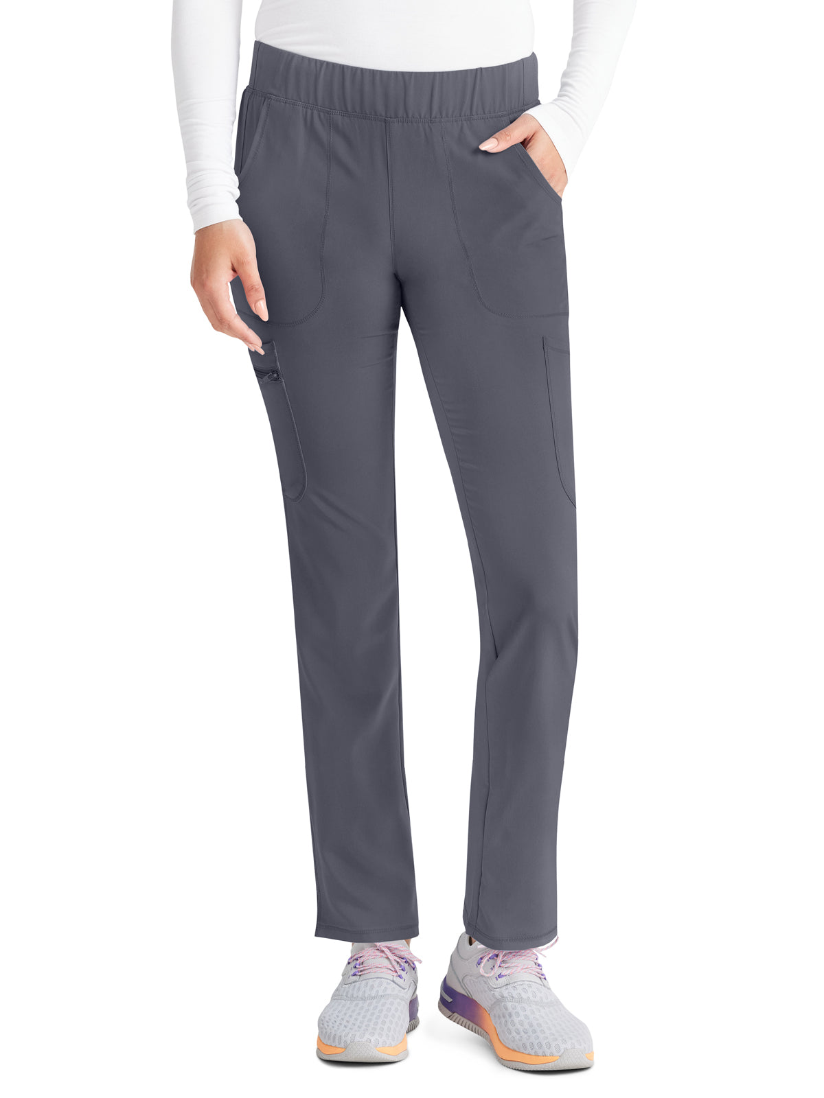 Women's 8-Pocket Mid Rise Scrub Pant