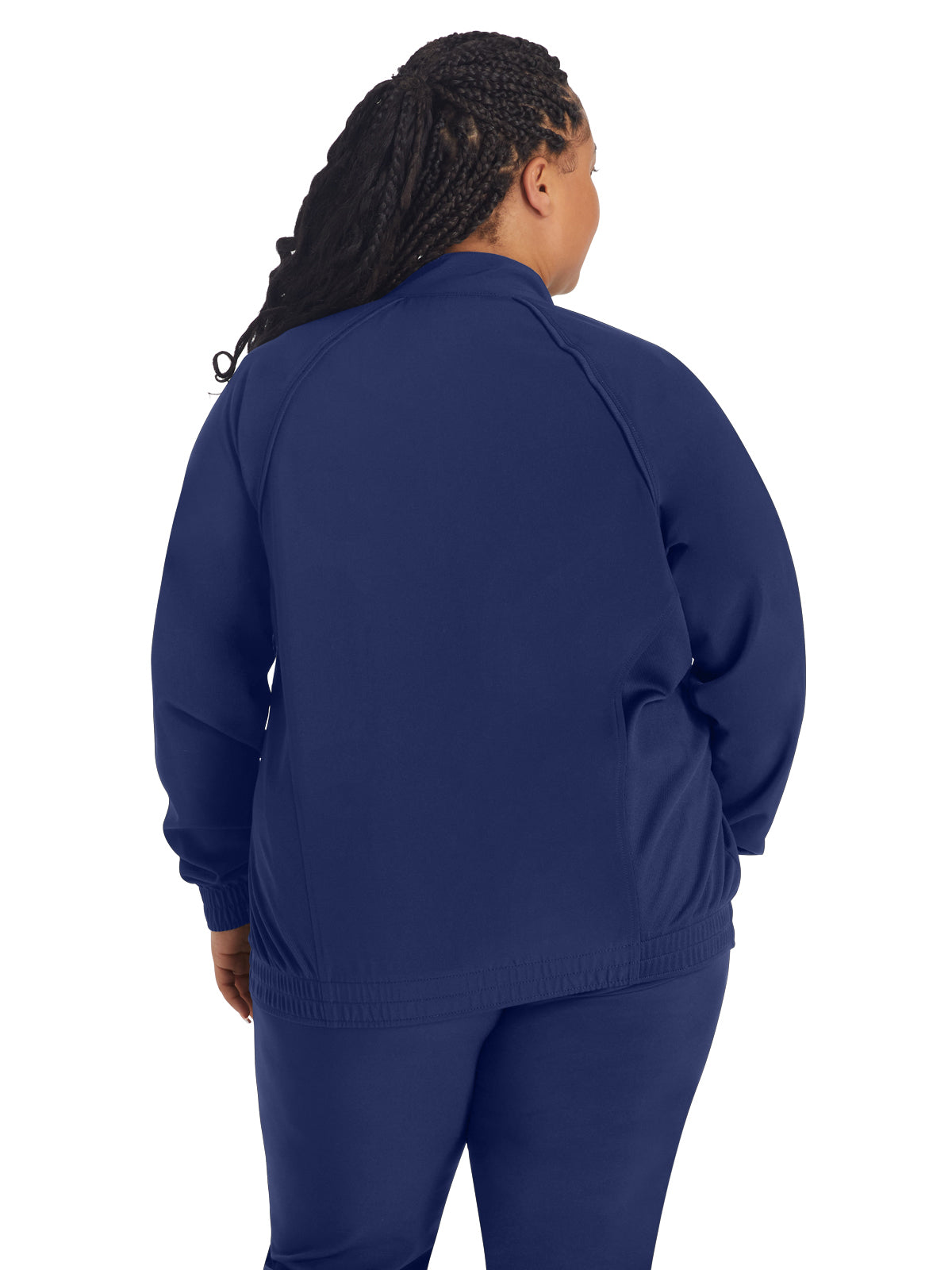 Women's 2-Pocket Zip Front Scrub Jacket