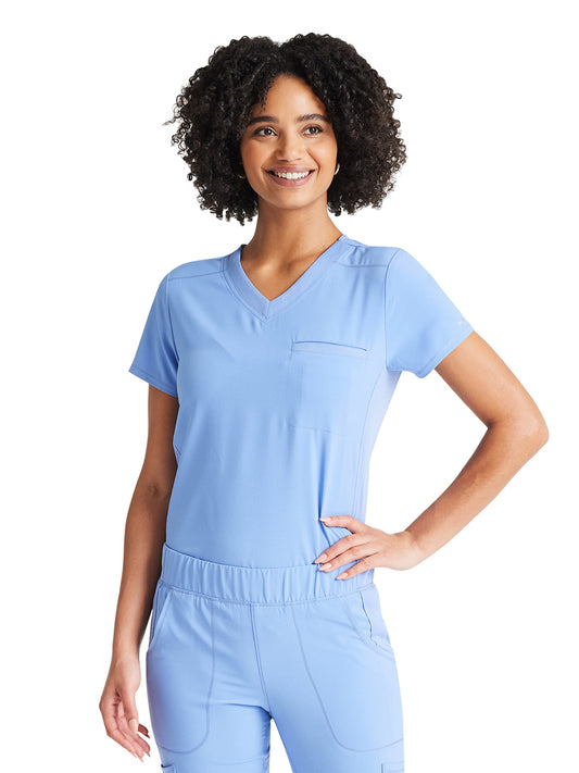 Women's 2-Pocket Tuckable V-Neck Scrub Top