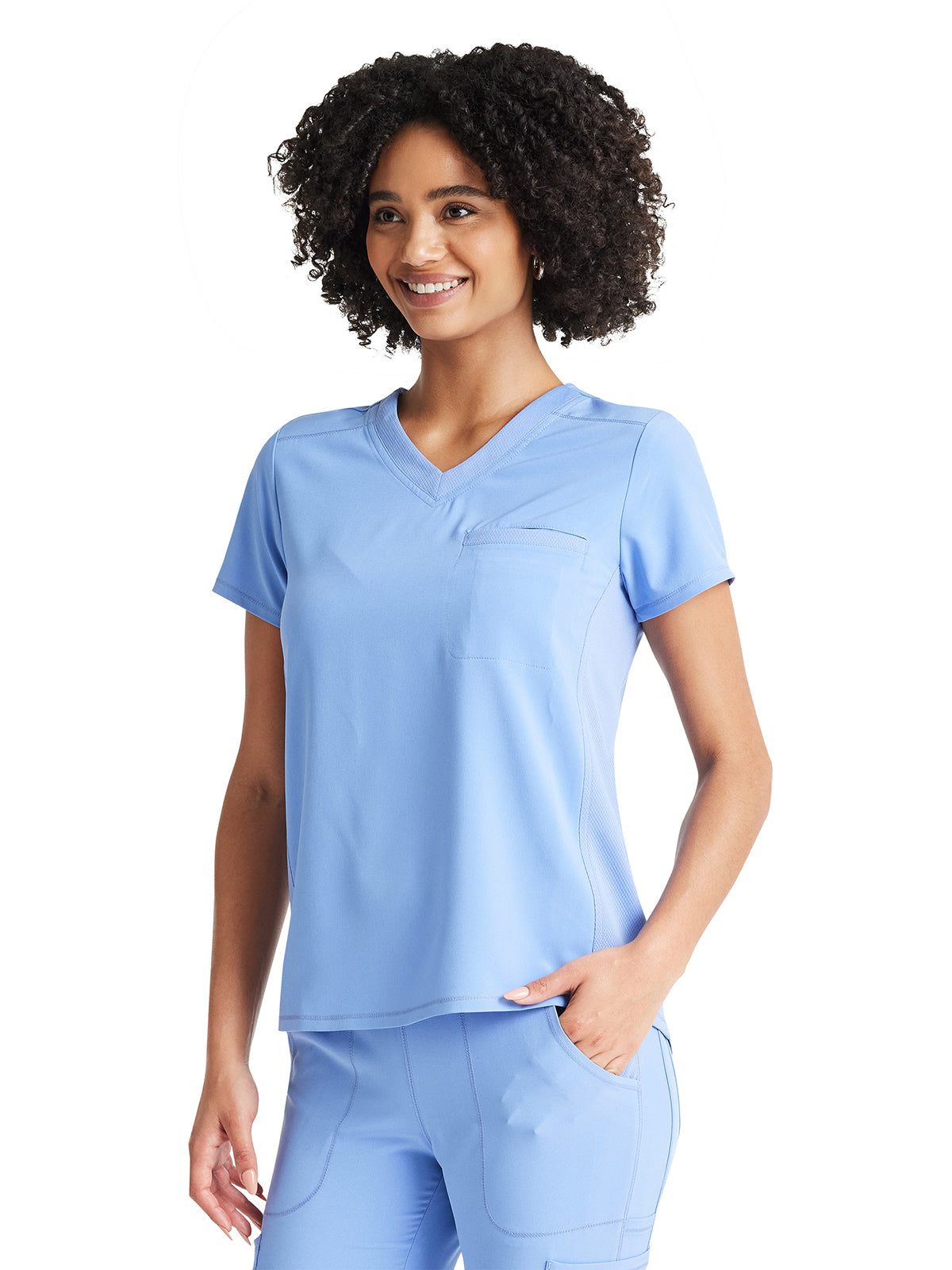 Women's 2-Pocket Tuckable V-Neck Scrub Top