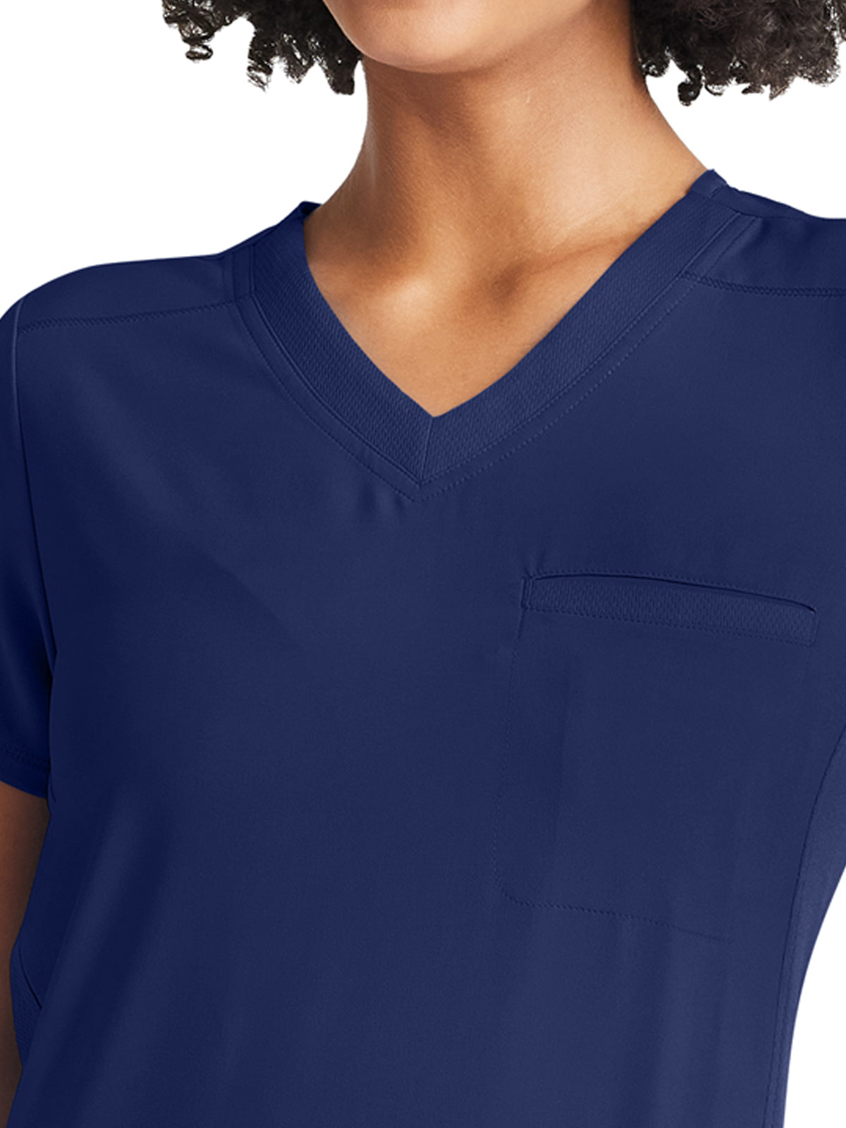 Women's 2-Pocket Tuckable V-Neck Scrub Top