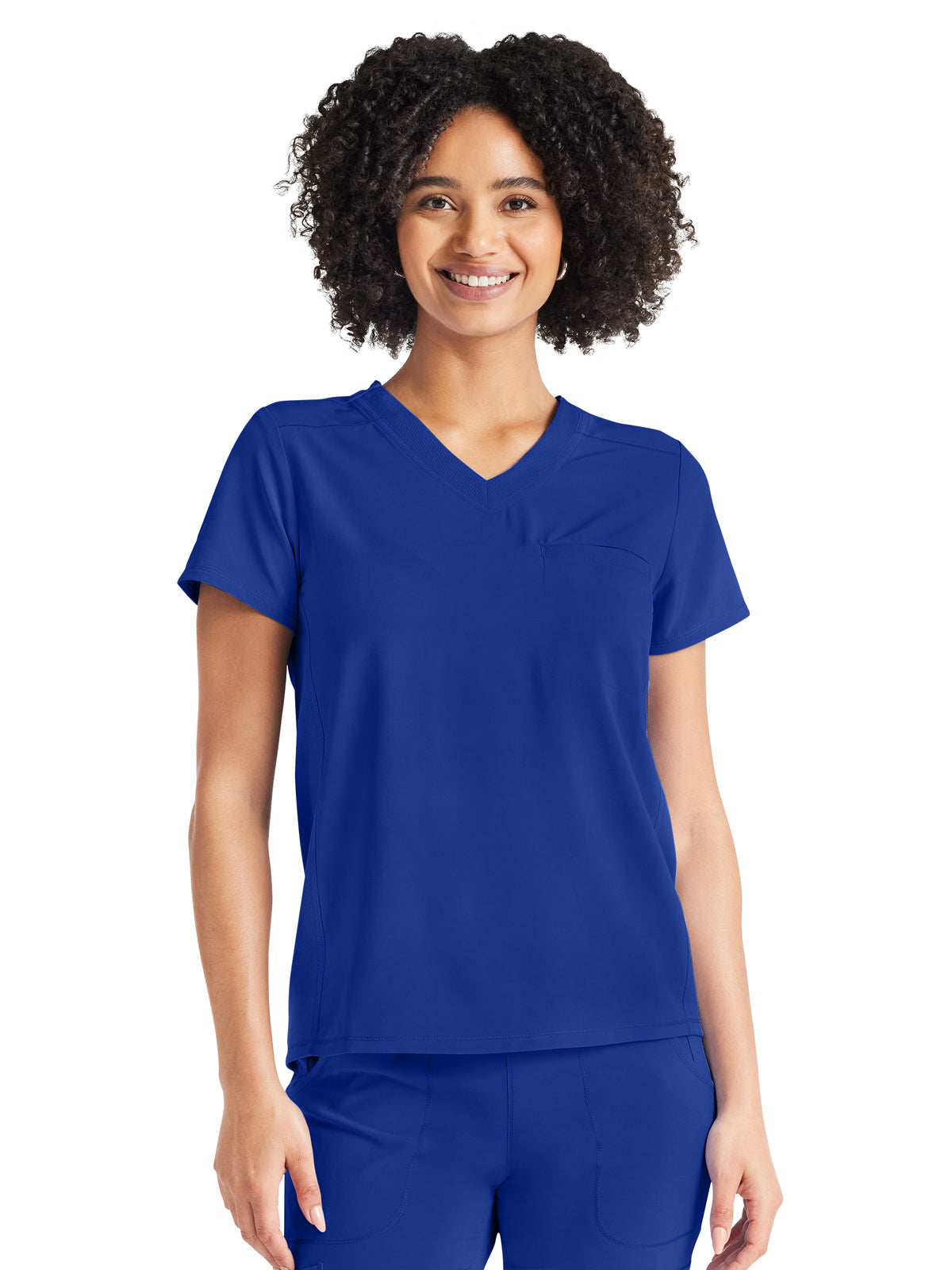 Women's 2-Pocket Tuckable V-Neck Scrub Top