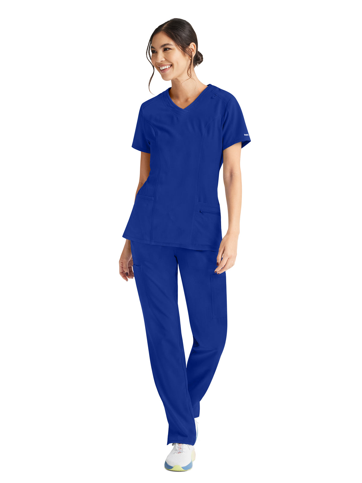 Women's 4-Pocket V-Neck Scrub Top