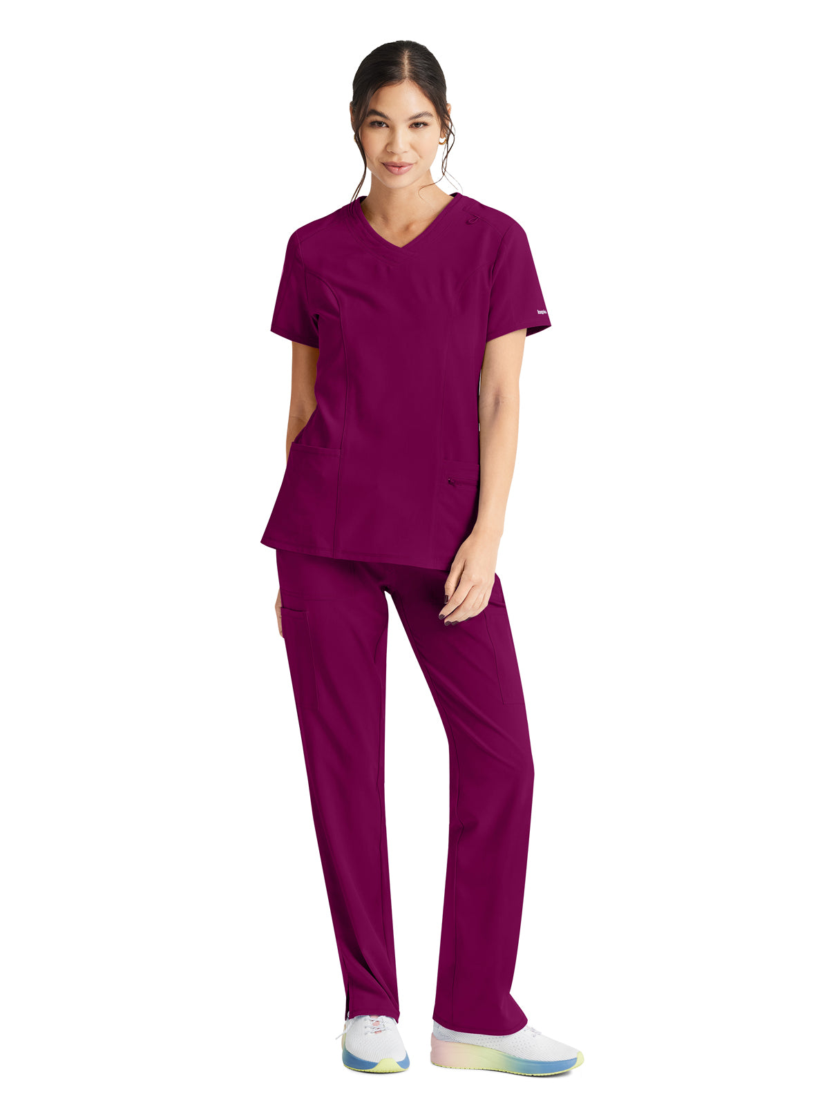 Women's 4-Pocket V-Neck Scrub Top