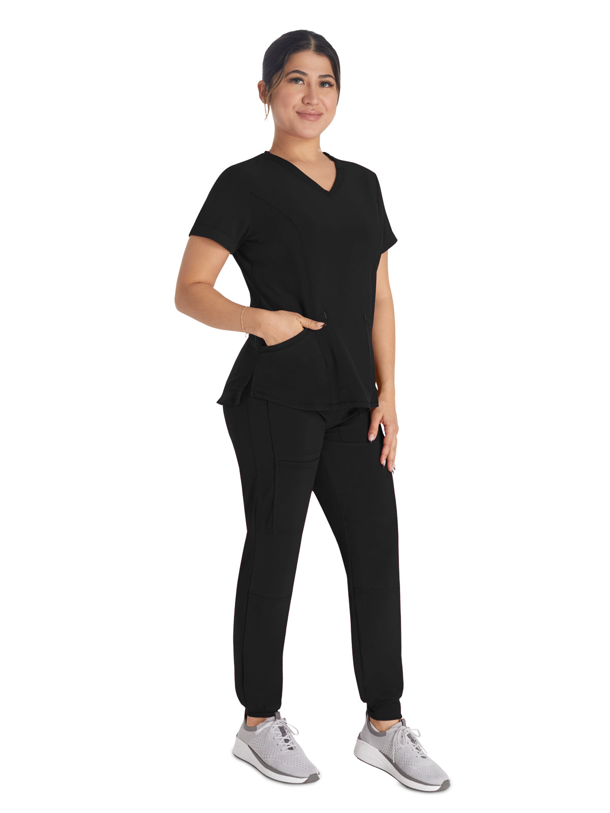 Women's 3-Pocket V-Neck Scrub Top