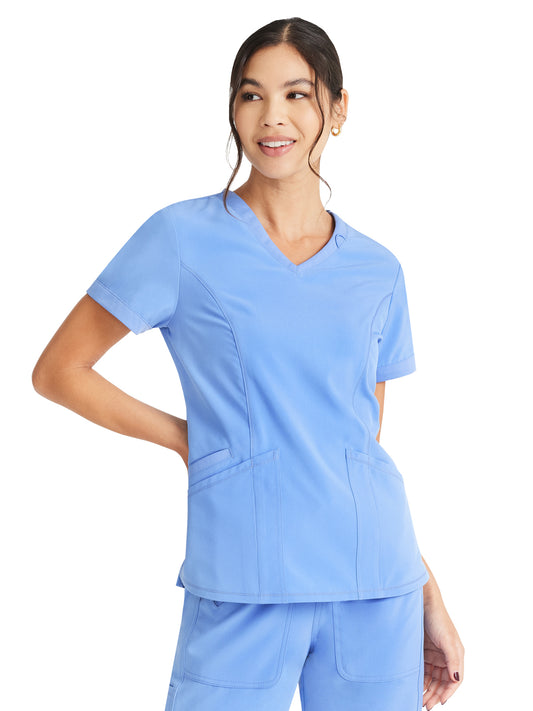 Women's 3-Pocket V-Neck Scrub Top