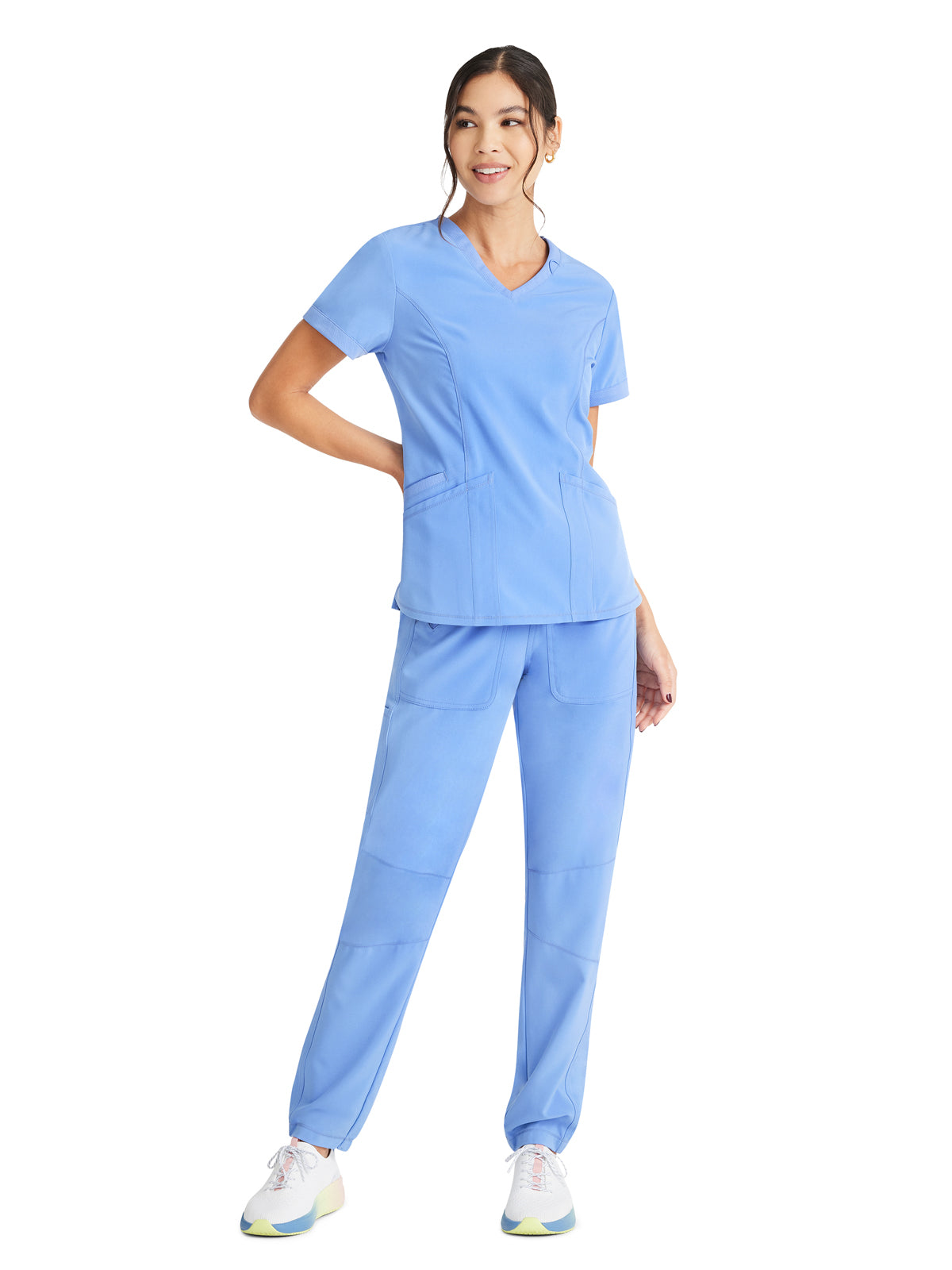 Women's 3-Pocket V-Neck Scrub Top