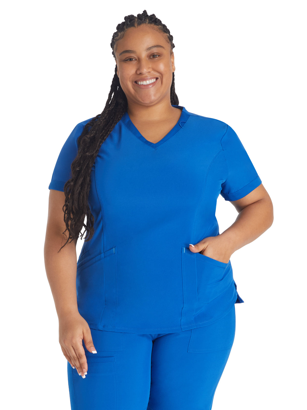 Women's 3-Pocket V-Neck Scrub Top