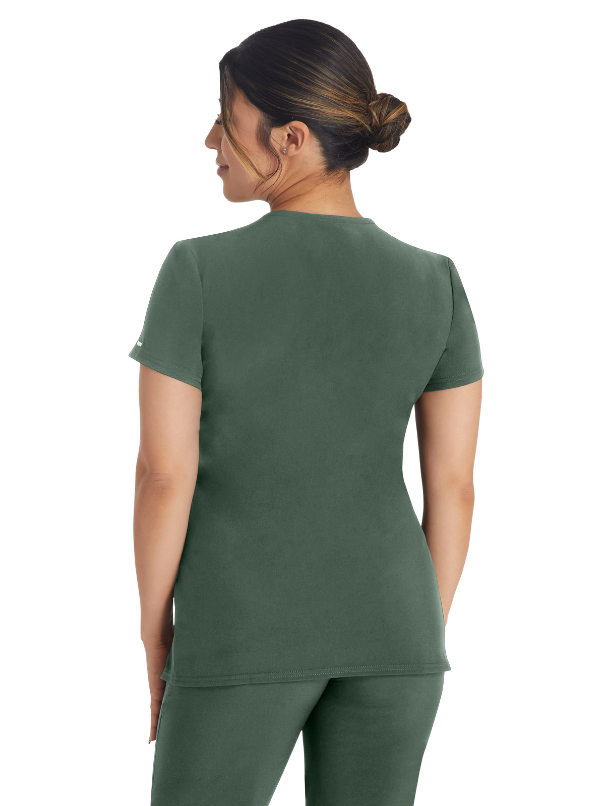 Women's 4-Pocket Cross-Over V-Neck Scrub Top