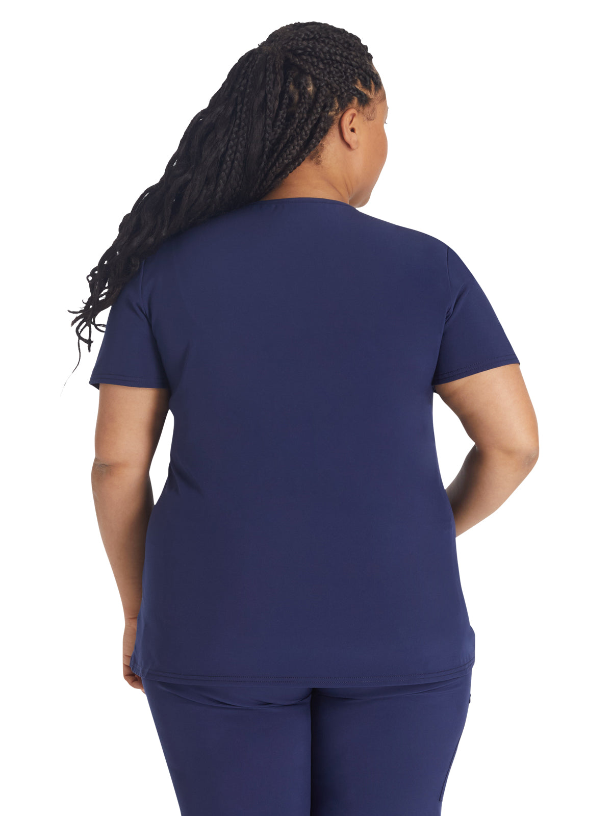 Women's 4-Pocket Cross-Over V-Neck Scrub Top